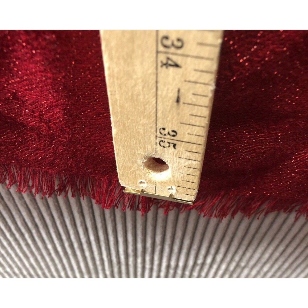 Nine West Scarf Red Metallic Shimmer Wrap Shawl Holiday Party Evening NWT - Picture 9 of 11